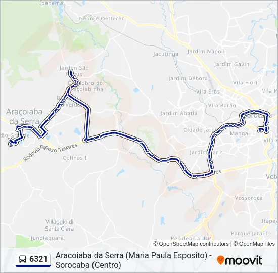 6321 Bus Line Map