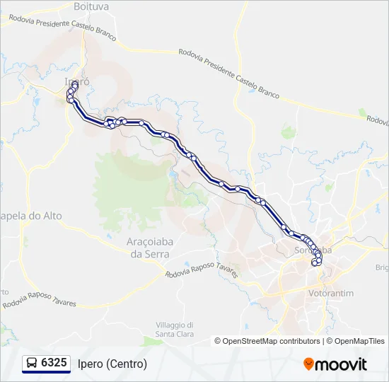 6325 Bus Line Map