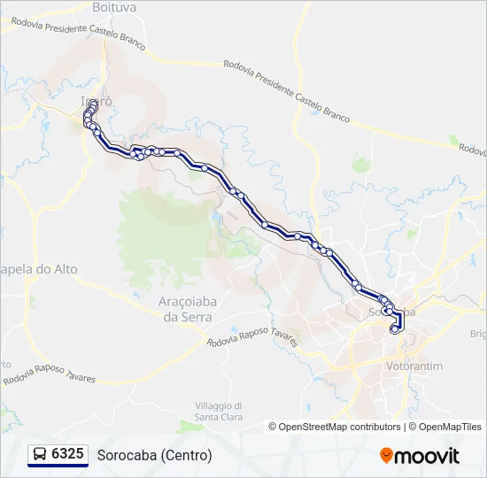 6325 Bus Line Map