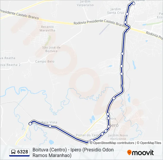 6328 Bus Line Map
