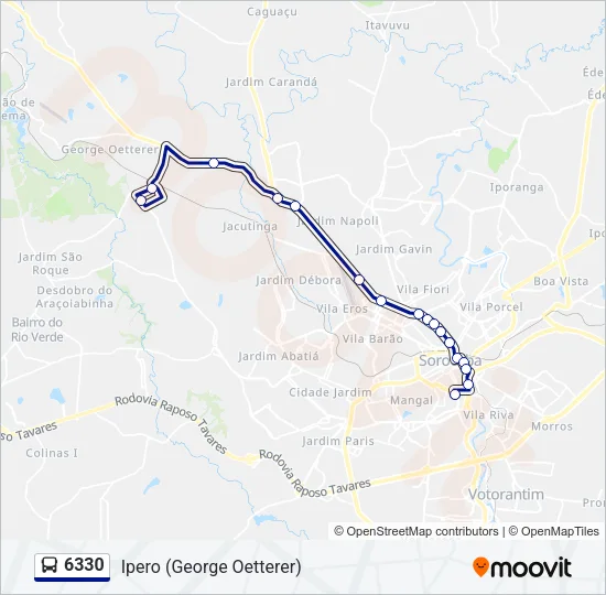 6330 Bus Line Map