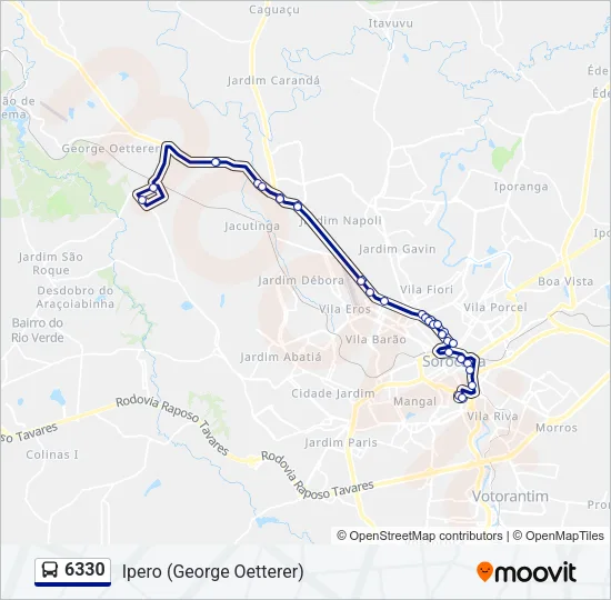 6330 Bus Line Map