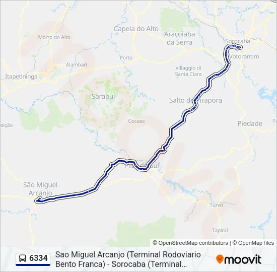 6334 Bus Line Map