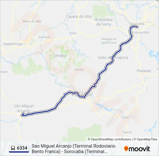 6334 Bus Line Map