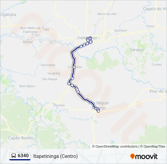 6340 Bus Line Map