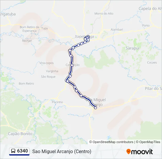 6340 Bus Line Map