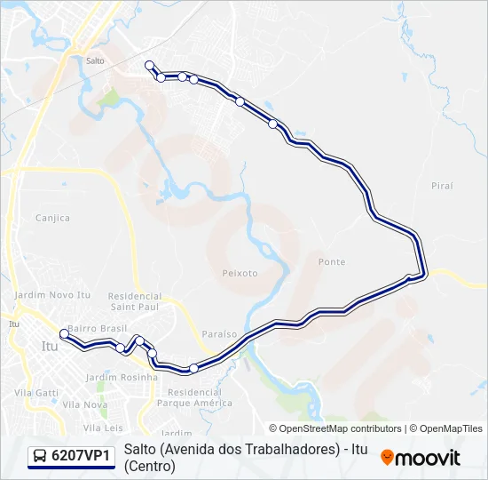 6207VP1 Bus Line Map