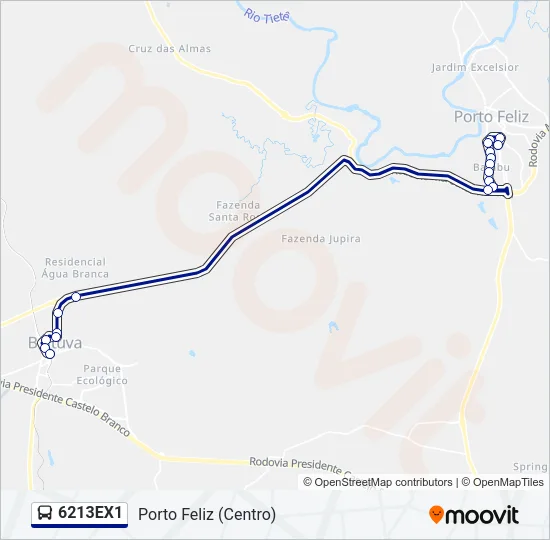6213EX1 Bus Line Map
