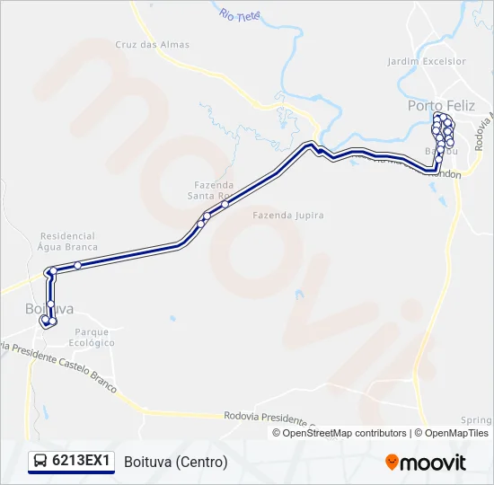 6213EX1 Bus Line Map