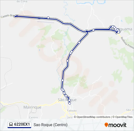 6220EX1 Bus Line Map
