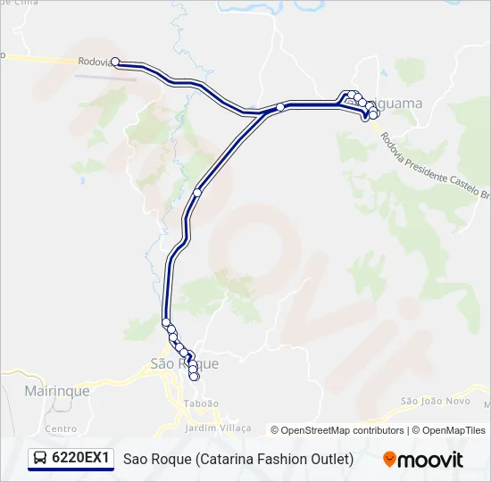 6220EX1 Bus Line Map