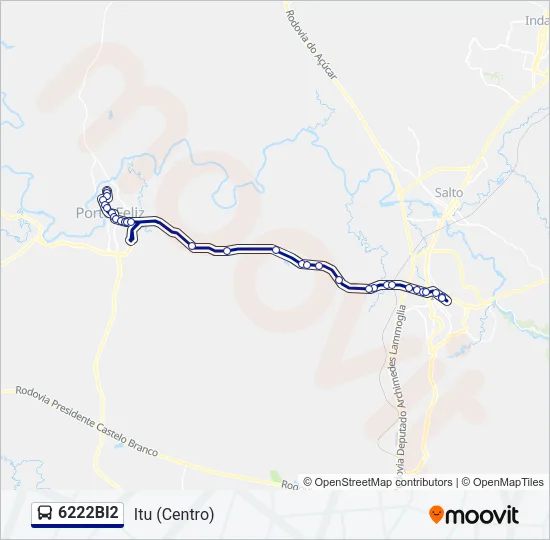 6222BI2 Bus Line Map