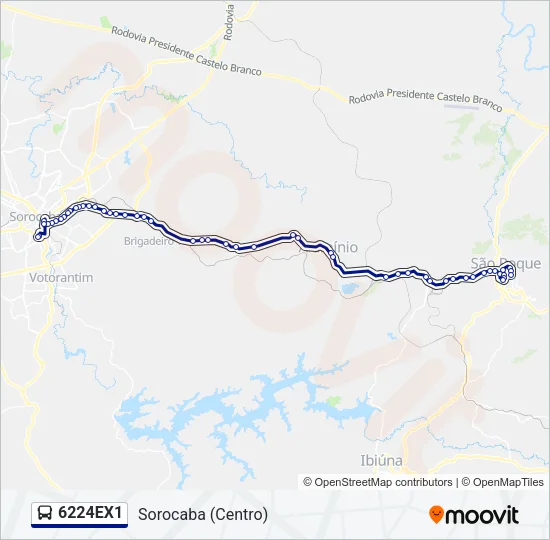 6224EX1 Bus Line Map