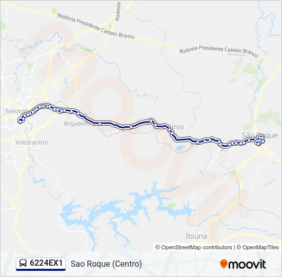 6224EX1 Bus Line Map
