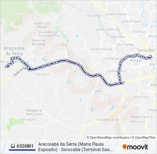 6320BI1 Bus Line Map