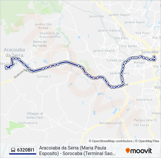 6320BI1 Bus Line Map