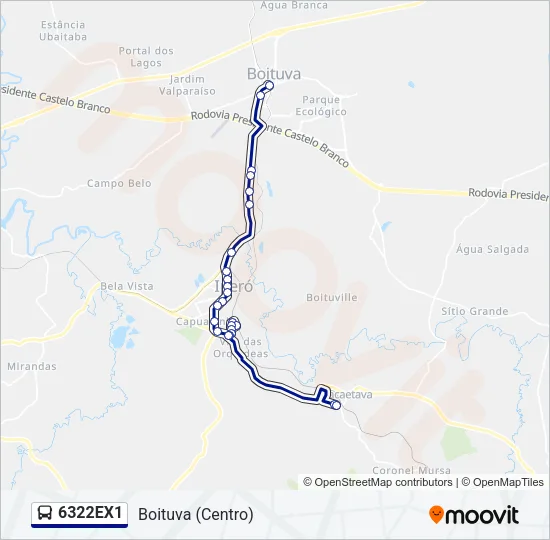6322EX1 Bus Line Map