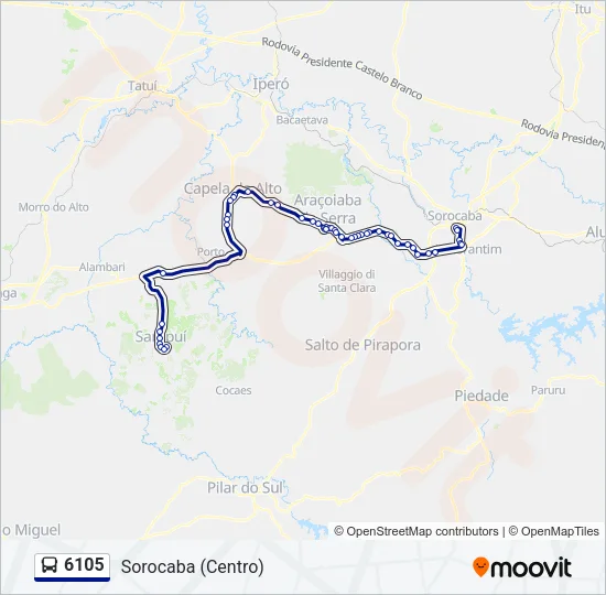 6105 Bus Line Map