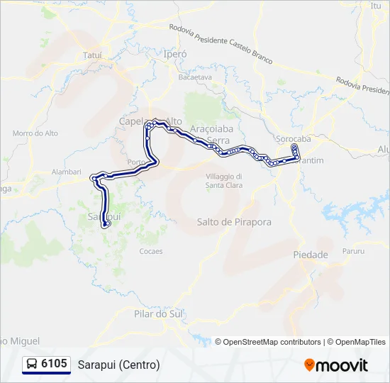 6105 Bus Line Map