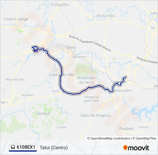 6108EX1 Bus Line Map