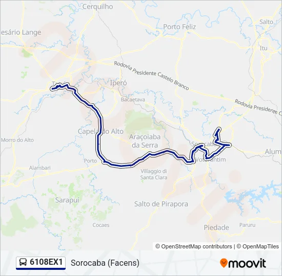 6108EX1 Bus Line Map