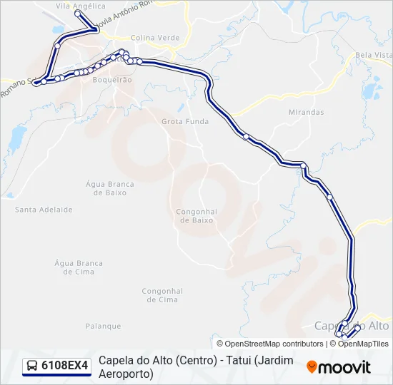 6108EX4 Bus Line Map
