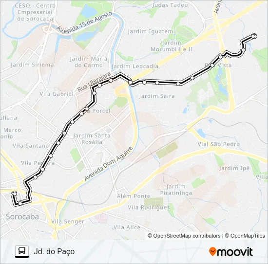 79/1 JD. DO PAÇO Bus Line Map