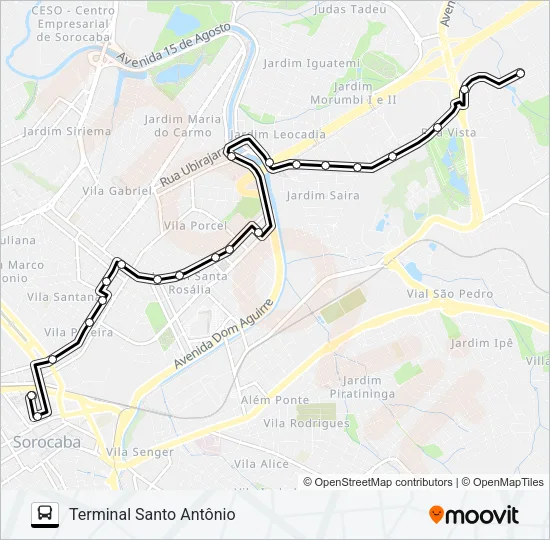 79/1 JD. DO PAÇO Bus Line Map