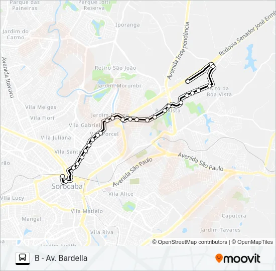 79/1 JD. DO PAÇO Bus Line Map