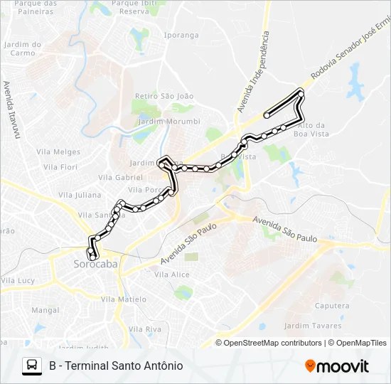 79/1 JD. DO PAÇO Bus Line Map