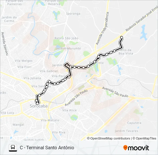 79/1 JD. DO PAÇO Bus Line Map