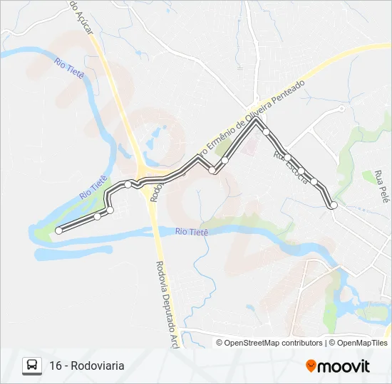 016 PARQUE DO LAGO Bus Line Map