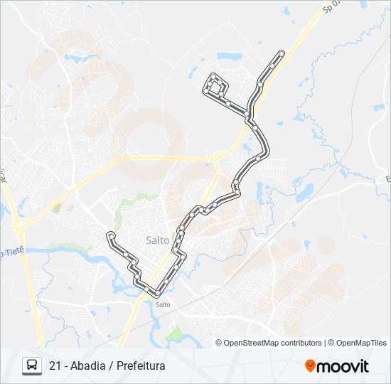 021 ABADIA bus Line Map