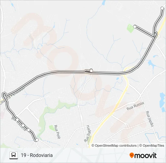 019 LAJEADO / OLARIA Bus Line Map