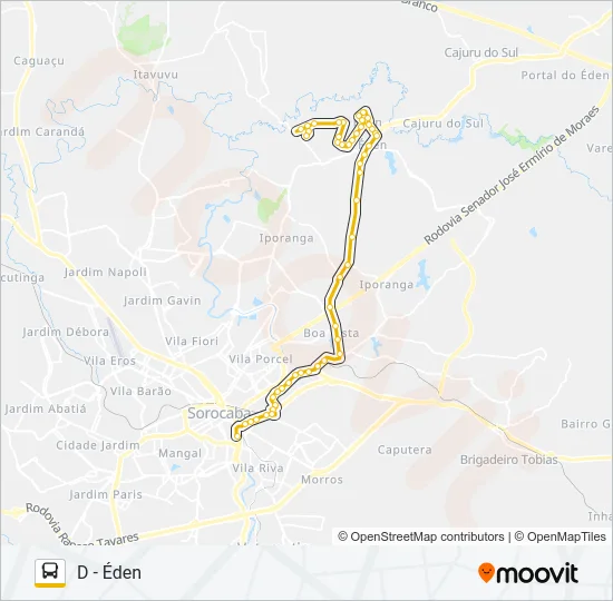 53 ÉDEN Bus Line Map