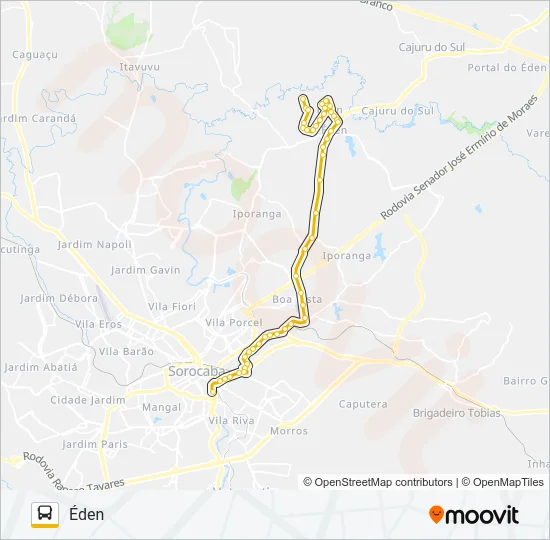 53 ÉDEN Bus Line Map