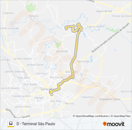 Mapa da linha 53 ÉDEN de ônibus