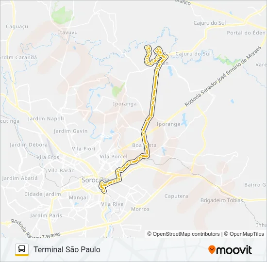 53 ÉDEN Bus Line Map