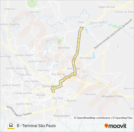 53 ÉDEN Bus Line Map