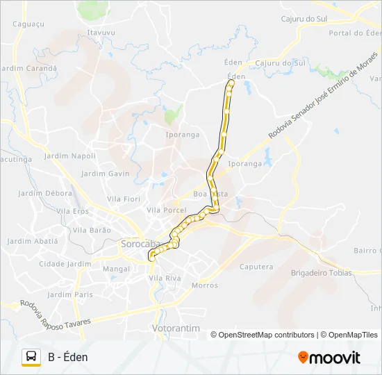53 ÉDEN Bus Line Map