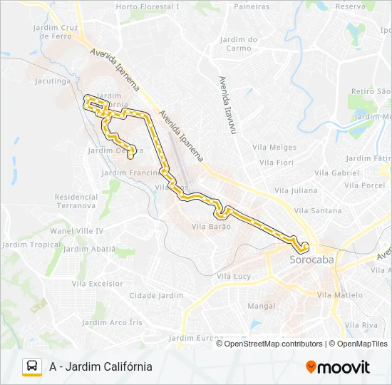 55 RODRIGO Bus Line Map
