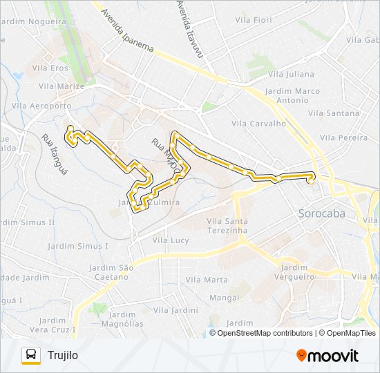 08 TRUJILLO bus Line Map