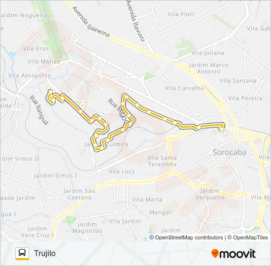 08 TRUJILLO Bus Line Map