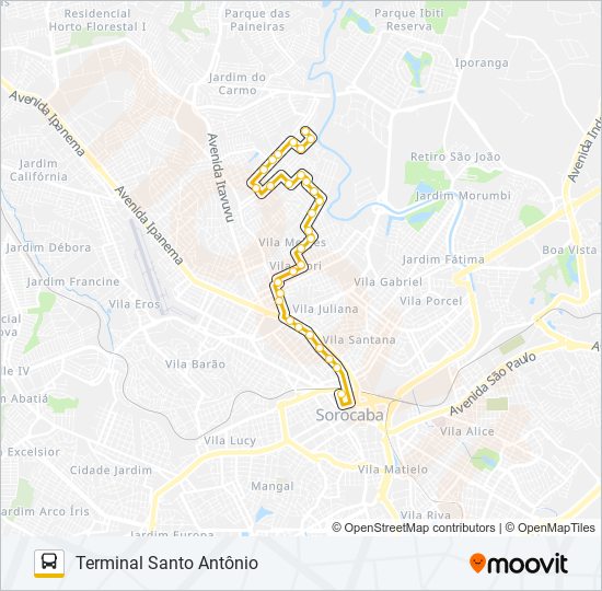 28 MINEIRÃO bus Line Map