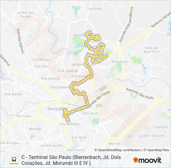 56 IGUATEMI Bus Line Map