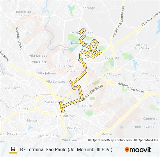 56 IGUATEMI Bus Line Map