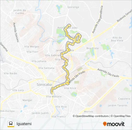 56 IGUATEMI Bus Line Map