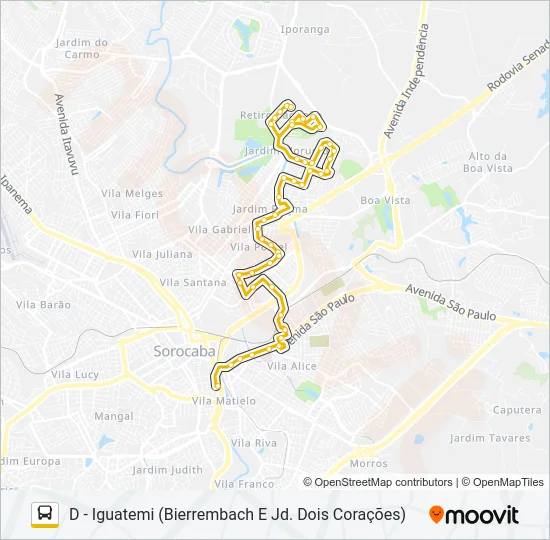 56 IGUATEMI Bus Line Map