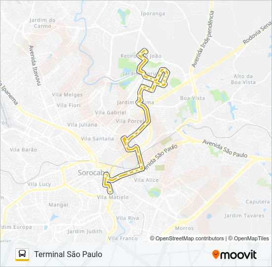 56 IGUATEMI Bus Line Map