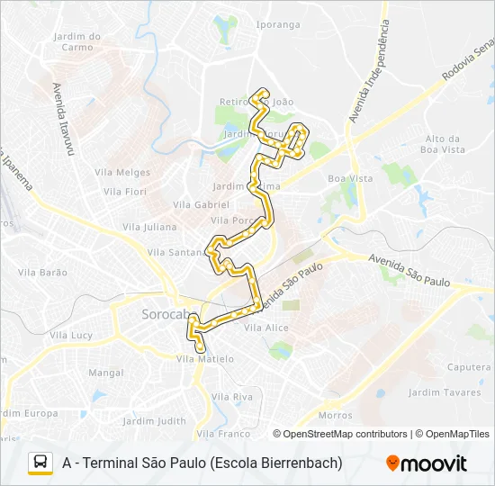56 IGUATEMI Bus Line Map